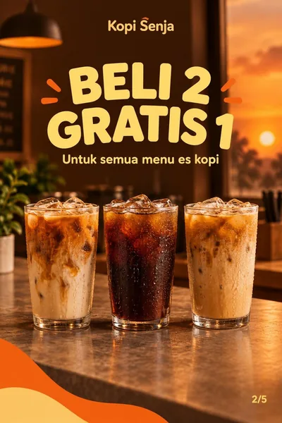 2/5: Buy 2, get 1